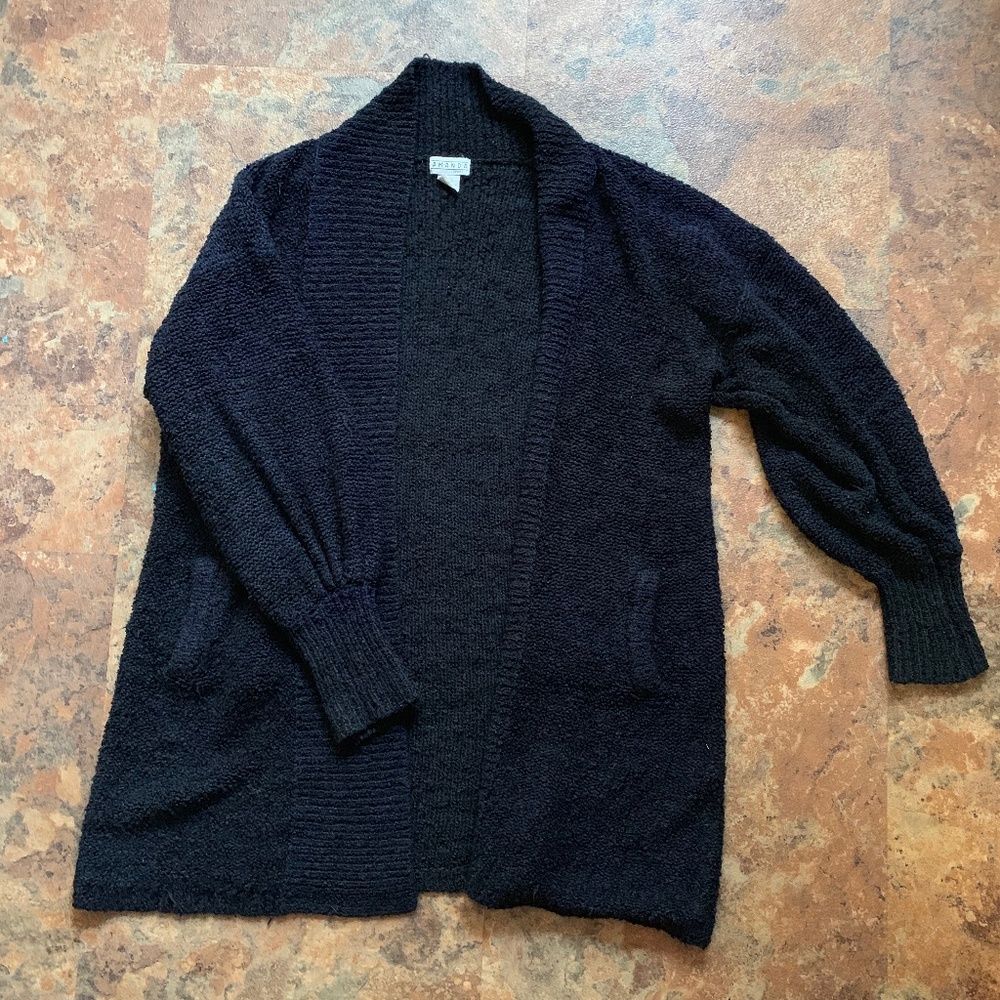 Black Over Size Cardigan